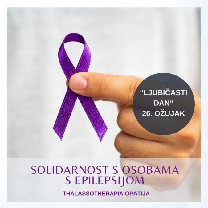 „Ljubičasti dan“ kao solidarnost s osobama s epilepsijom, 26. ožujak